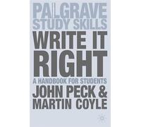 Write It Right: A Handbook for Students (Palgrave Study Guides)