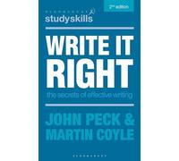 Write it Right: The Secrets of Effective Writing: 24 (Macmillan Study Skills)