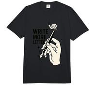 Write More Letters Pen Snail Comfort Colors Adult Heavyweight T-Shirt