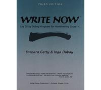 Write Now The Getty-Dubay Program for Handwriting Success