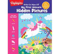 Write-On Wipe-Off My First Unicorn Hidden Pictures (Write-On Wipe-Off My First Activity Books): With a Dry-erase Marker and Replayable Sparkle Stickers@