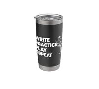 Write Practice Play Repeat Stainless Steel Insulated Tumbler