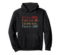 Write Publish Celebrate Repeat Design Pullover Hoodie