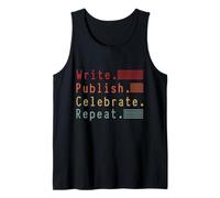 Write Publish Celebrate Repeat Design Tank Top