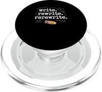 Write Rewrite Rerewrite Pencil Motivation PopSockets PopGrip for MagSafe