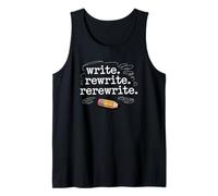 Write Rewrite Rerewrite Pencil Motivation Tank Top