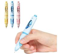 Write Right Learning,Pencil Kids Handwriting Gripper,Posture-Correcting Pen with Automatic Refill, Posture Correction Training Writing, 12 Replacement Refillers. (Blue)
