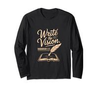 Write The Vision Quill Bible Verse Habakkuk Long Sleeve T-Shirt