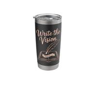 Write The Vision Quill Bible Verse Habakkuk Stainless Steel Insulated Tumbler