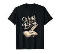 Write The Vision Quill Bible Verse Habakkuk T-Shirt