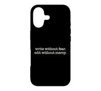 WRITE WITHOUT FEAR. EDIT WITHOUT MERCY. Writer Writing Meme Case for iPhone 17