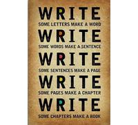 Write Write Some Letters Make A Word Write Some Words Make A Sentence Write Some Sentencmake A Page Funny Vintage Metal Sign Poster 8X12 Inches