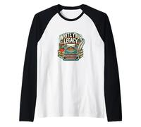 Write Your Legacy Writing Inspiration Quote Art Raglan Baseball Tee