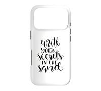 Write Your Secrets In The Sand Summer Nature Case for iPhone 17 Pro