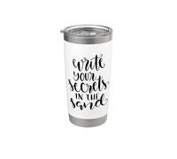 Write Your Secrets in The Sand Summer Nature Stainless Steel Insulated Tumbler