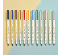 WRITECH Arts Sign Brush Pen 12 Assorted Multi Colors