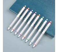 WRITECH Gel Ink Retractable Pens: Assorted Colors Ink 0.7mm Medium Point Pen Set, Smooth Writing Multi Colored No Bleed Pens Bulk for Journaling 8ct