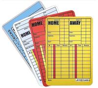 WRITEonCARDS Rewriteable Referee Cards for Soccer, 4 Card Set: Red/Yellow, Penalty Kicks, Game Record Plus (AR) Card