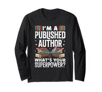 Writer Art For Men Women Novel Writing Poet Published Author Long Sleeve T-Shirt