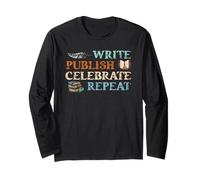 Writer Art For Men Women Novel Writing Poet Published Author Long Sleeve T-Shirt