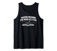 Writer Author Making Meaning One Word at a Time Tank Top