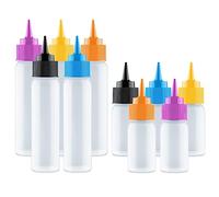 Writer Bottles - 10 Easy Squeeze Applicator Bottles - 5 Each (1 and 2 Ounce) - Cookie Decorating Supplies