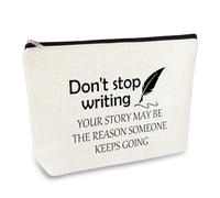 Writer Gift for Women Makeup Bag Creative Writing Gifts for Writer Future Author Inspirational Gifts Cosmetic Bags Birthday Graduation Gift for Writing Lover Novelist Zipper Travel Toiletry Bags