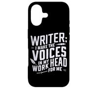 Writer: I Make Voices in My Head Work for Me Funny Inspiring Case for iPhone 17