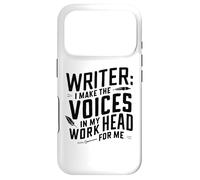 Writer: I Make Voices in My Head Work for Me Funny Inspiring Case for iPhone 17 Pro