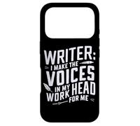 Writer: I Make Voices in My Head Work for Me Funny Inspiring Case for iPhone 17 Pro