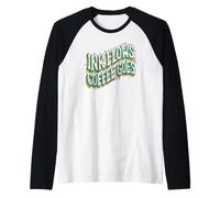 Writer Ink Flows Coffee Goes Author Illustrator Raglan Baseball Tee