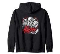 Writer Leo Tolstoy Wisdom Russian Literature Zip Hoodie