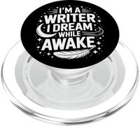 Writer Life I Dream While Awake Novel Author Ink PopSockets PopGrip for MagSafe