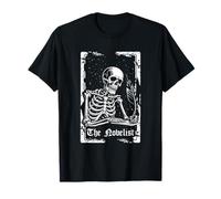 Writer Novelist - Poetry Book Author Skeleton Tarot Card T-Shirt