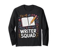 Writer Squad Cute Notebook & Pen Long Sleeve T-Shirt
