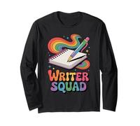 Writer Squad Cute Notebook & Pen Long Sleeve T-Shirt