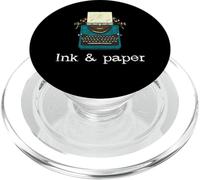 Writer Typewriter Ink And Paper Book Lover Reading Novel PopSockets PopGrip for MagSafe