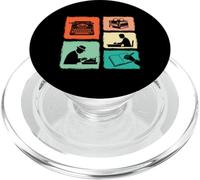 Writer Vintage Collage Writing Author Journalist PopSockets PopGrip for MagSafe