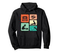 Writer Vintage Collage Writing Author Journalist Pullover Hoodie