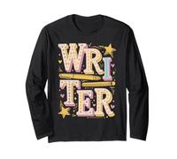 Writer Word Cloud Poet Author Writing Lovers Long Sleeve T-Shirt
