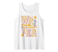 Writer Word Cloud Poet Author Writing Lovers Tank Top