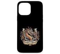 Writer's block dragon tattoo writing humor author birthday Case for iPhone 13 Pro Max