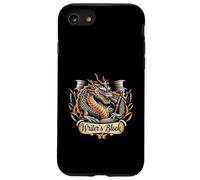 Writer's block dragon tattoo writing humor author birthday Case for iPhone SE (2020) / 7 / 8