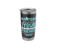 Writers Block Imaginary Friend Writing Writer Author Stainless Steel Insulated Tumbler