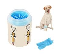 Writer's Block Look Portable Paw Cleaner Soft Silicone Brush Essential For All Pets Owners for Medium to Large Dogs