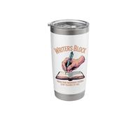 Writers Block Writing Poets Journalist Book Writer Stainless Steel Insulated Tumbler