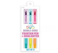 Writers Duo Double Ended Fountain Pen Highlighters