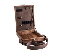 Writers Messenger Wood Box - Classic Writer The Chest, Cedar Container, Wooden Document Suitcase Storage, Portable Package Holder, Rustic Birch Trunk for Letter Papers, Desk Cabinet