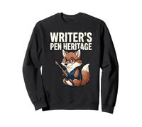 Writers Pen Heritage Literary Author St Writer Fox Character Sweatshirt