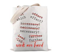 Writers Tote Bag Words Are Hard Tote Bag English Major Tote Bag Writing Merch Author Gift (Words Are Hard TOTE)